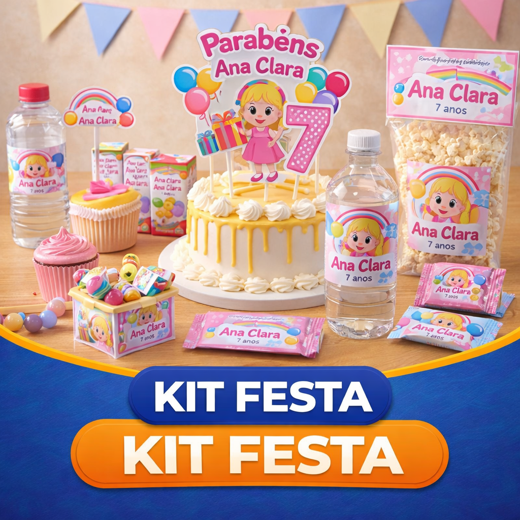 Kit festa personalizado